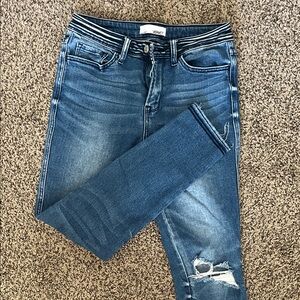 Vervet Distressed Blue Skinny Jeans